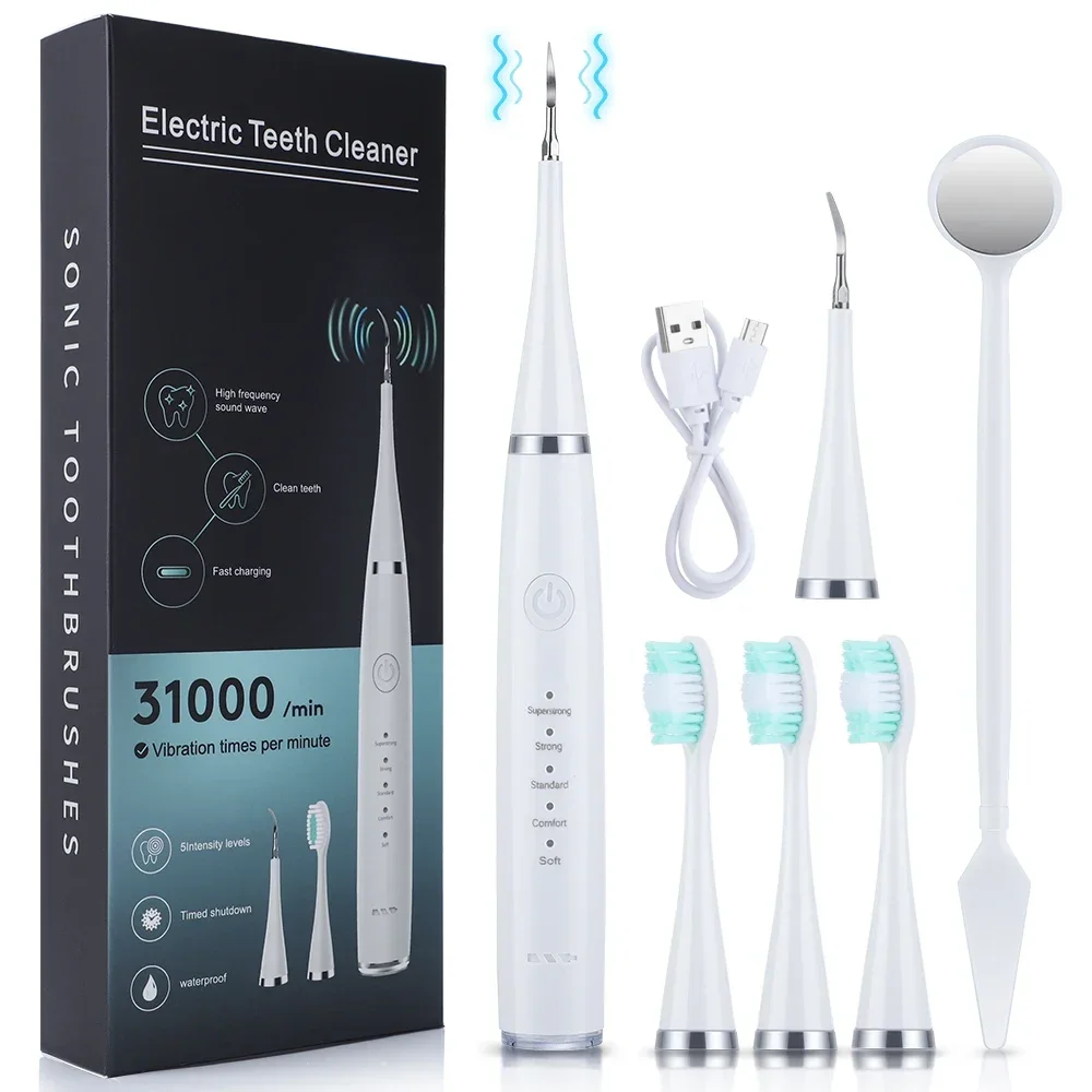 Teeth Whitening Kit Professional - Ultrasonic scaler for teeth cleaning tartar