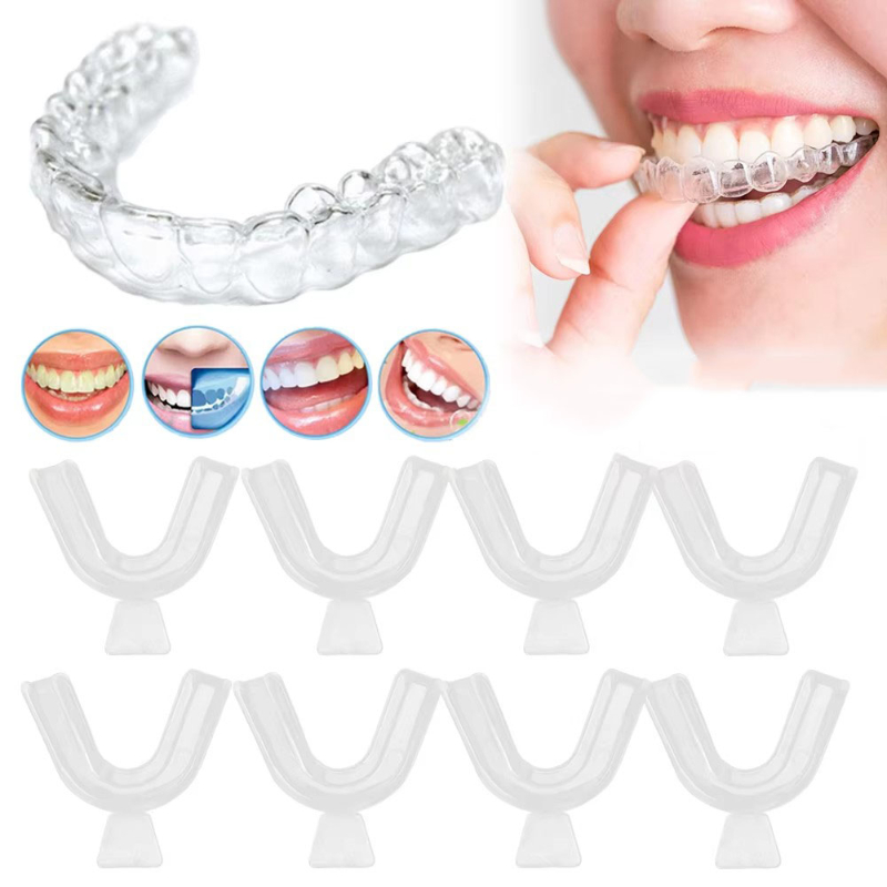 Teeth Whitening With Braces - 1/3/6pairs Silicone Mouth Guard Sleeping Mouth