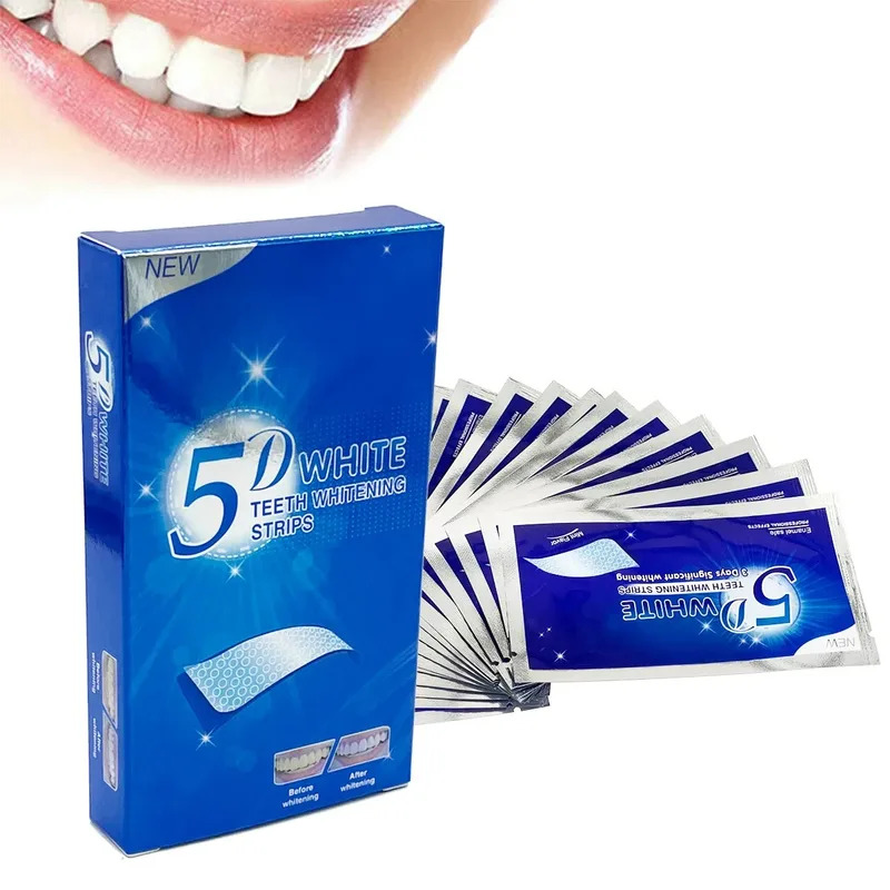 Teeth Whitening Effects - 1/28pcs5D White Teeth Whitening Strips Professional