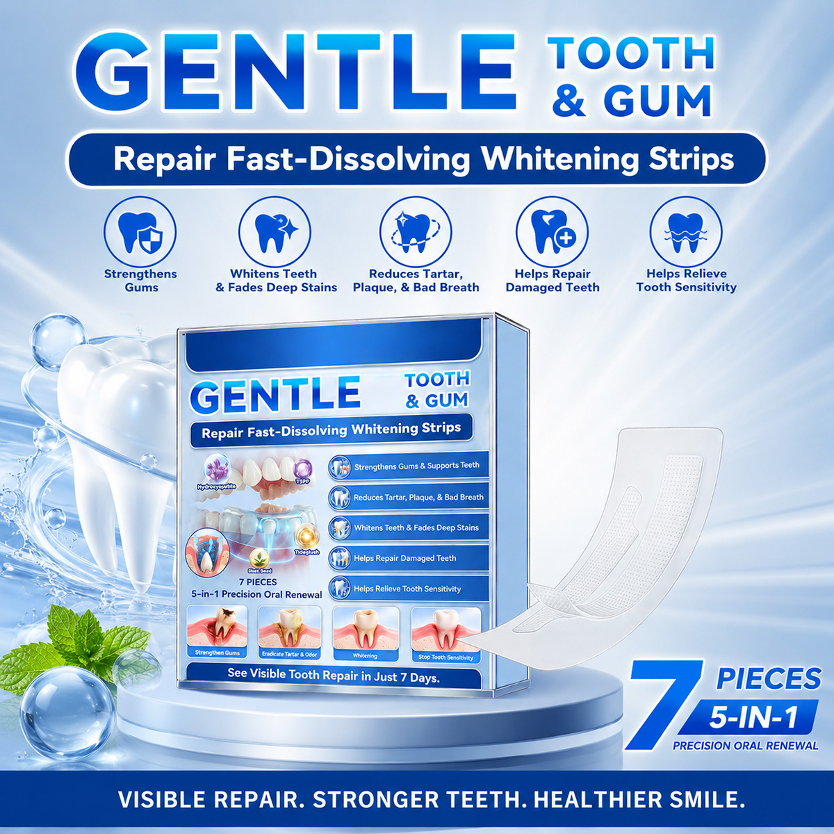 Teeth Whitening Results - Teeth Whitening Strips Fast Results 7days,Remove