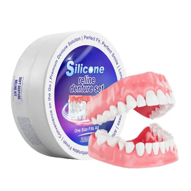 Teeth Whitening With Braces - Silicone Denture Set Fit Temporary Orthodontic