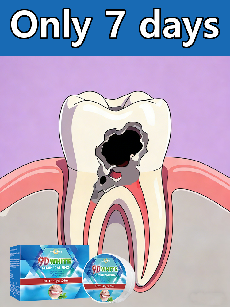 Teeth Whitening Effects - Whitening toothpaste and mineral powder have