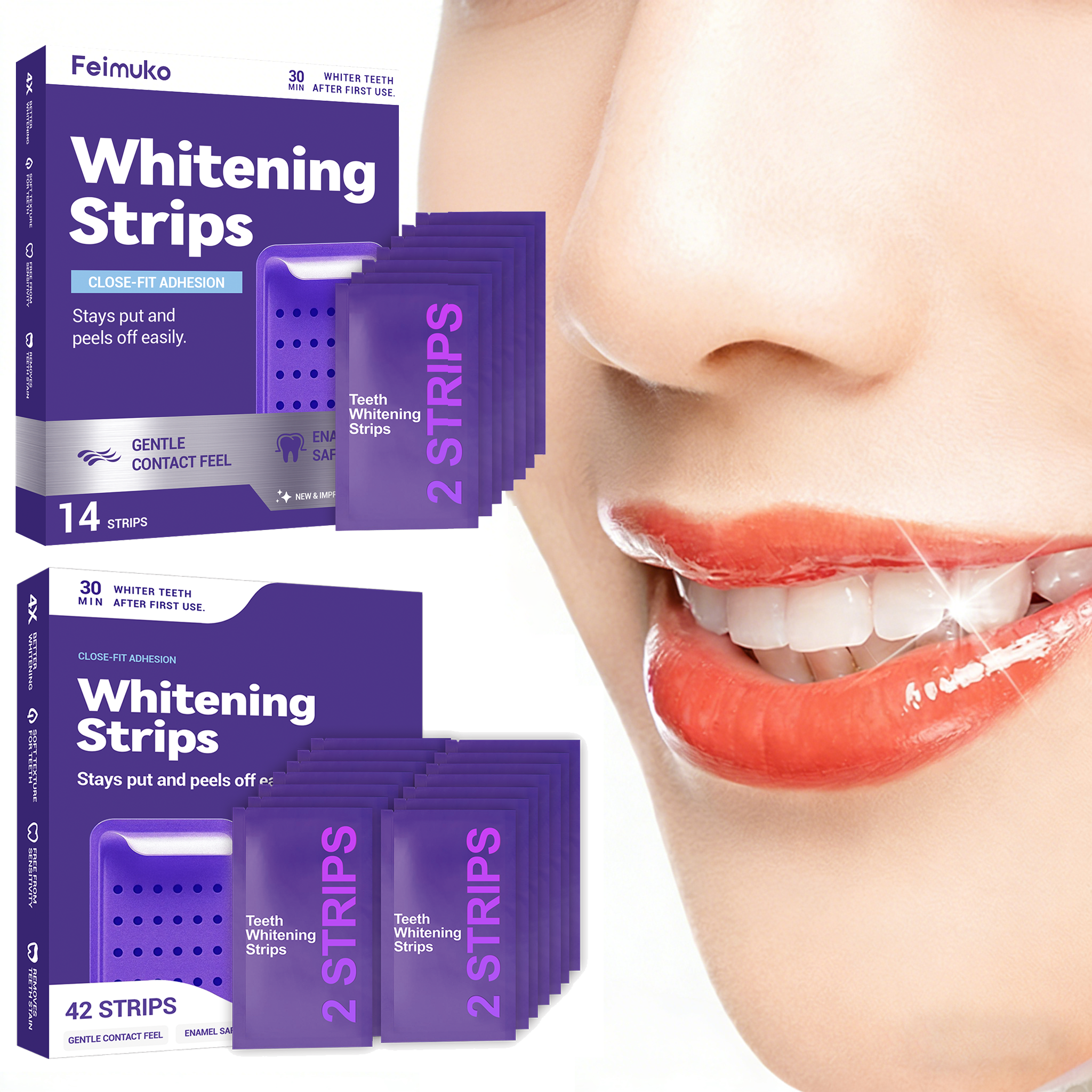 Teeth Whitening Strips Crest - Purple Teeth Whitening Strips Brighteni Tooth