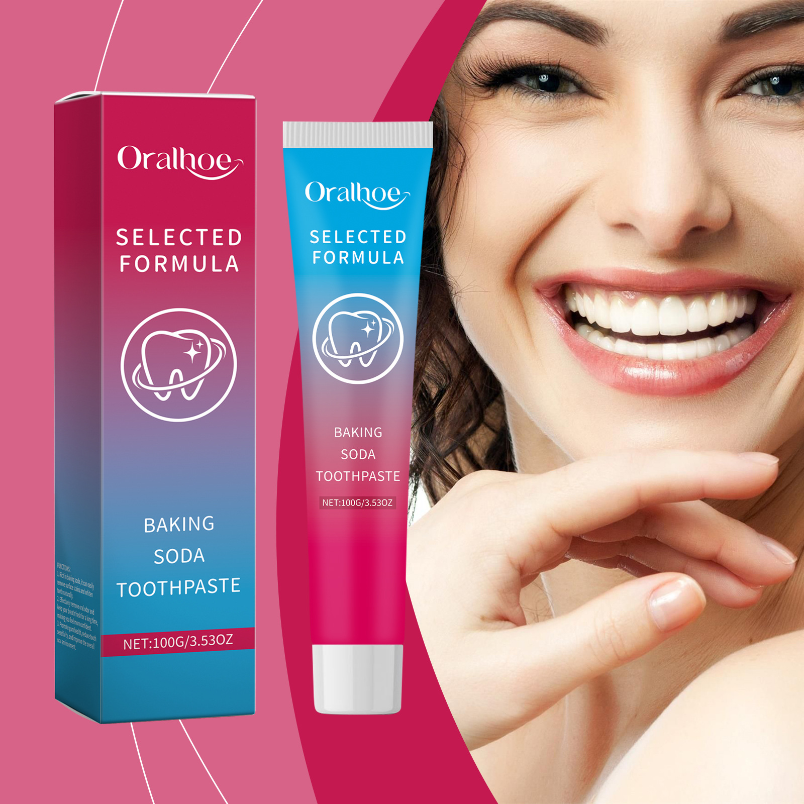Teeth Whitening Baking Soda - Oralhoe Baking Soda Toothpaste Whitening Teeth