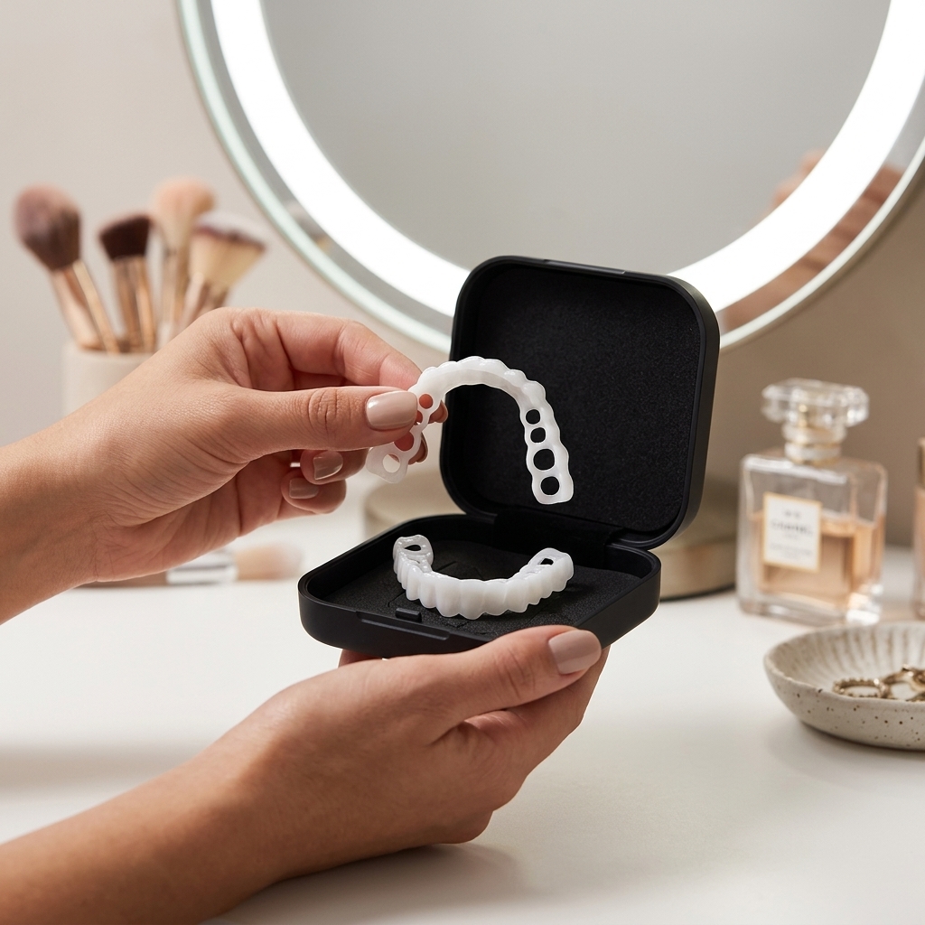 Teeth Whitening With Braces - Comfort Removable Temporary Teeth Veneer Instant