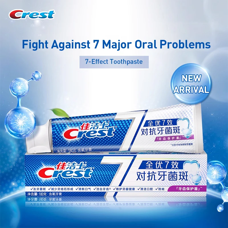Teeth Whitening Effects - Crest 7 Effects Toothpaste Whitening Teeth,