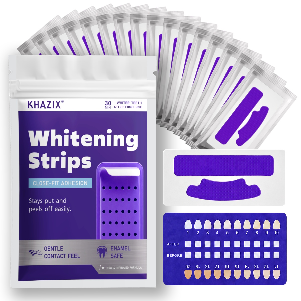 Teeth Whitening Strips Crest - 7PCS Teeth Whitening Strips for Whiter-Looking