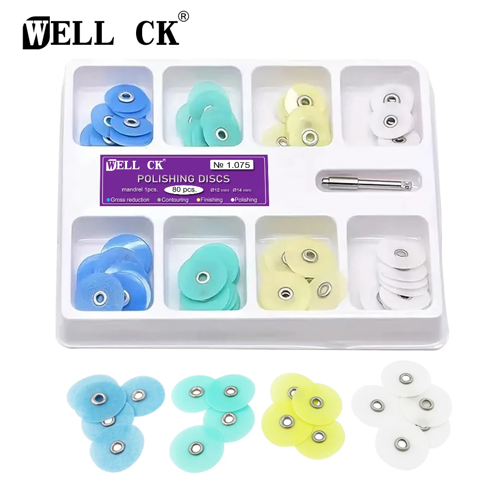 Teeth Whitening Kit Professional - WELLCK Dental Polishing Discs Gross Reduction