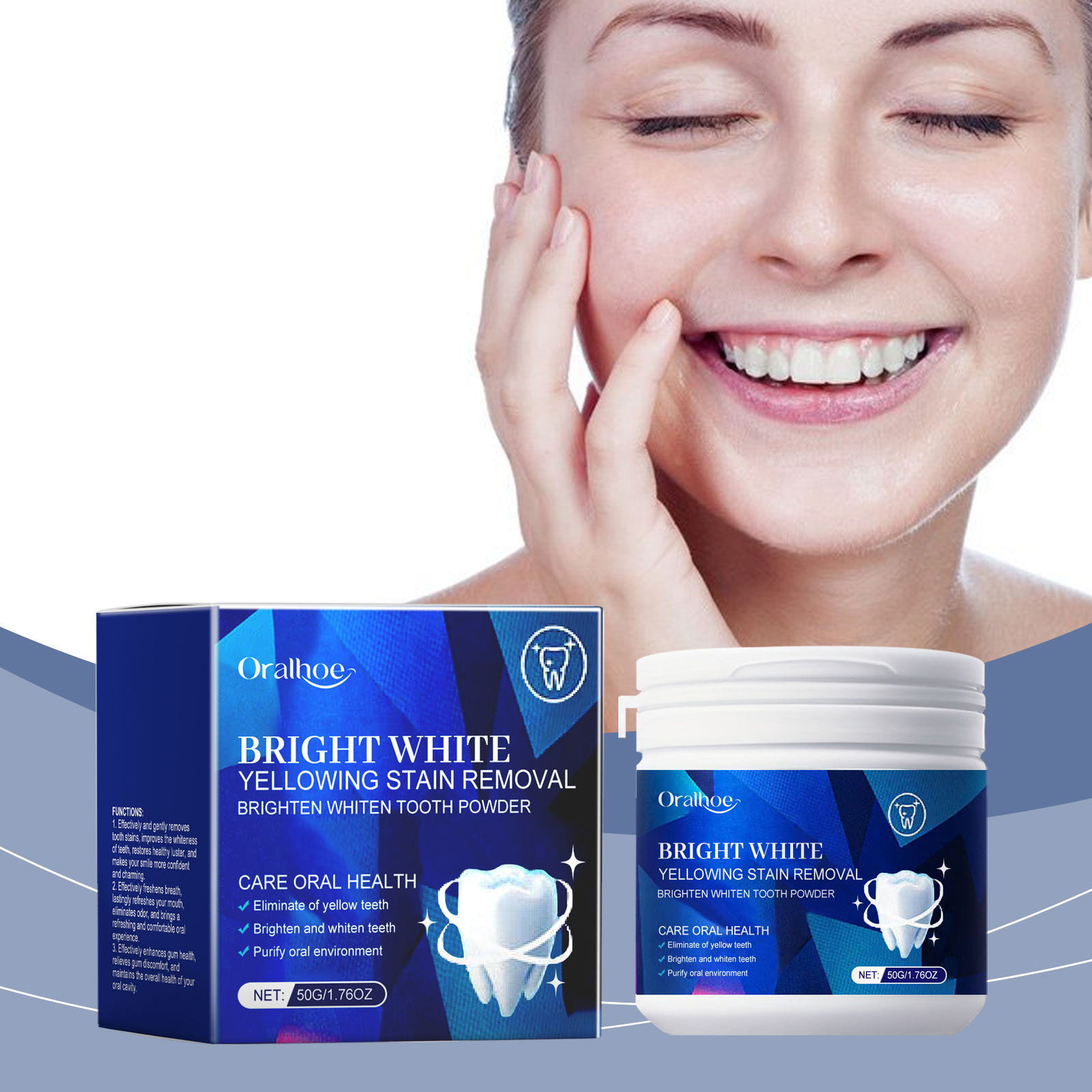 Teeth Whitening Baking Soda - Teeth Whitening Powder Bleaching Yellow Teeth
