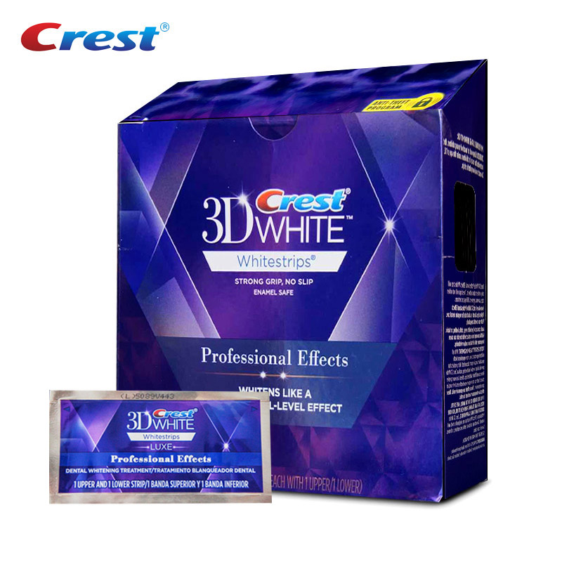 Teeth Whitening Effects - Original Crest 3D Whitestrips Teeth Whitening