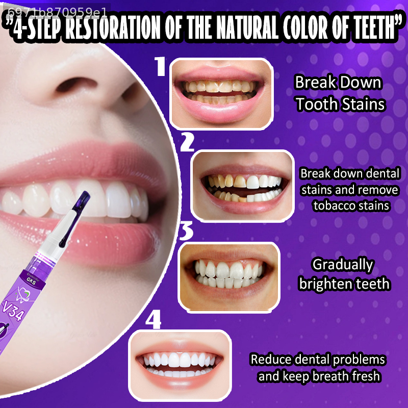 POZOAMIS Purple Whitening Toot - đánh giá và giá Teeth Whitening Pen