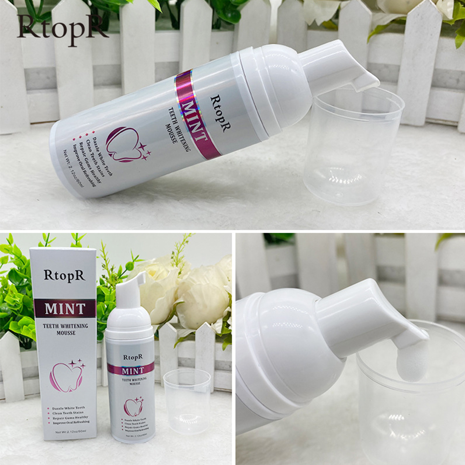 Teeth Whitening Mousse Mint Fo - đánh giá và giá Teeth Whitening Baking Soda