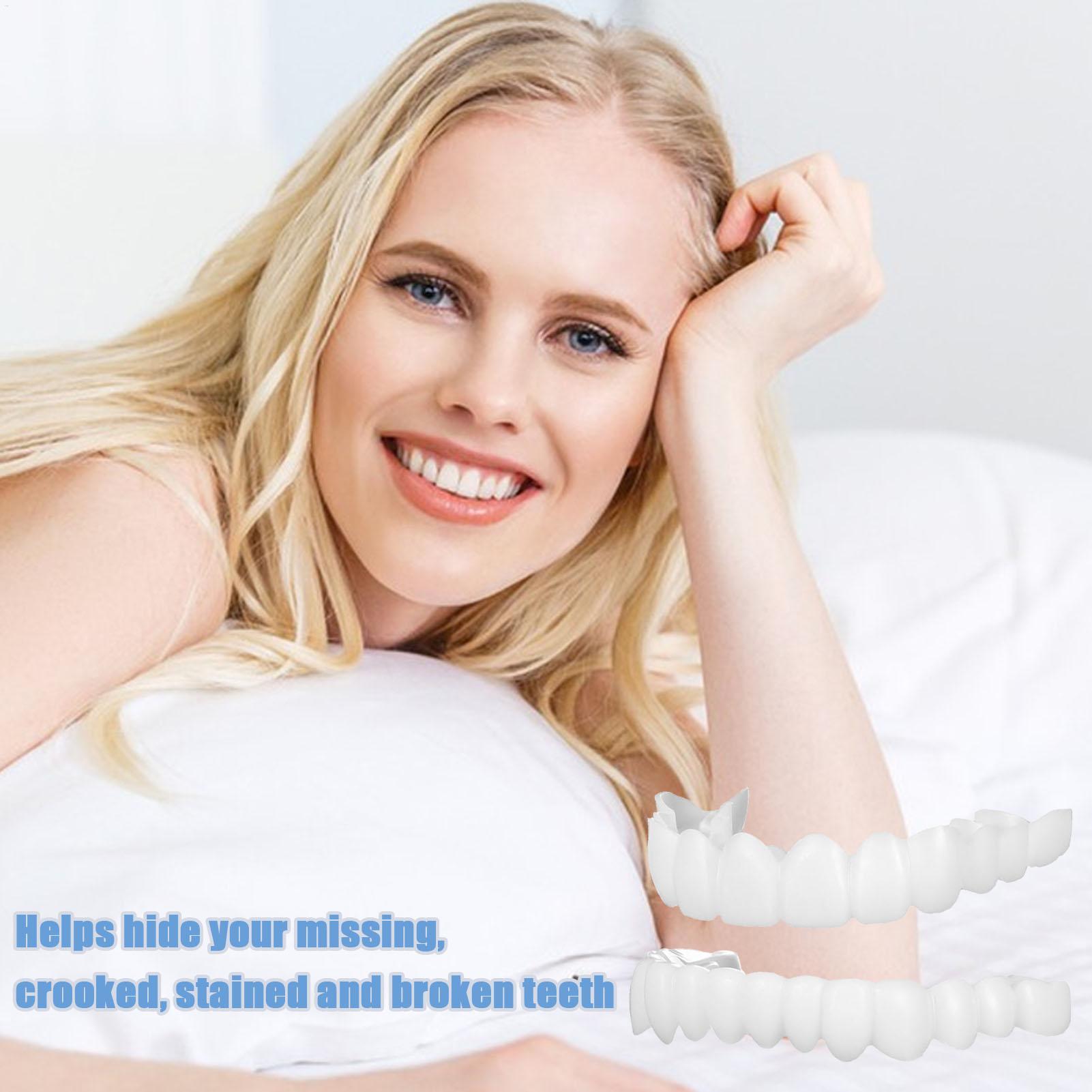 Dental Upper Lower Fake Teeth  - đánh giá và giá Teeth Whitening With Braces