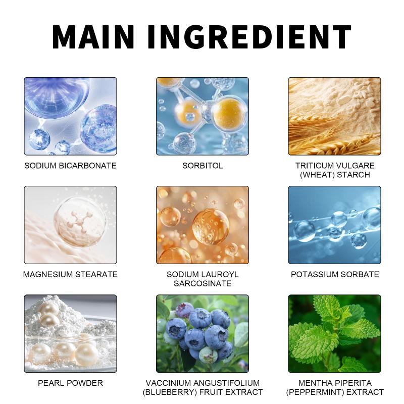 Blueberry Baking Soda Tooth Po - đánh giá và giá Teeth Whitening Baking Soda
