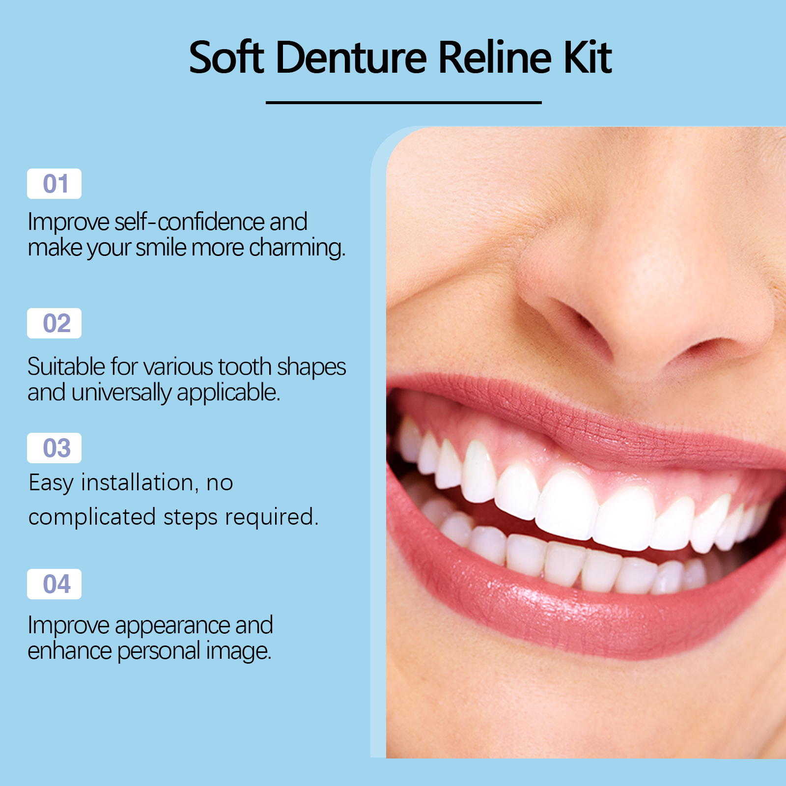 Denture Reline Kit Silicone Li - đánh giá và giá Teeth Whitening With Braces