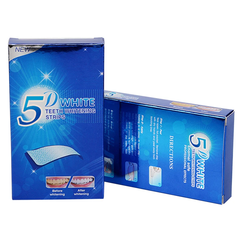 5D White Teeth Whitening Strip - đánh giá và giá Teeth Whitening Effects