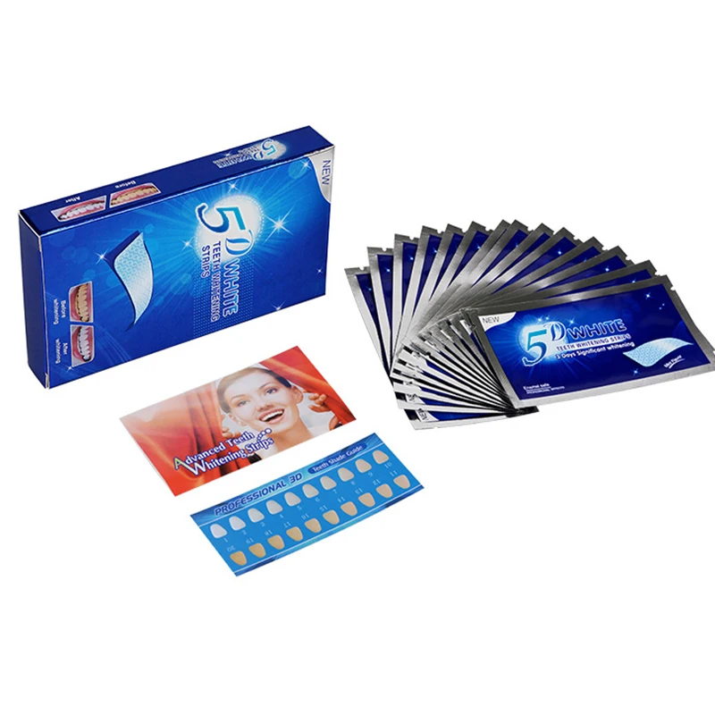 5D White Teeth Whitening Strip - đánh giá và giá Teeth Whitening Effects
