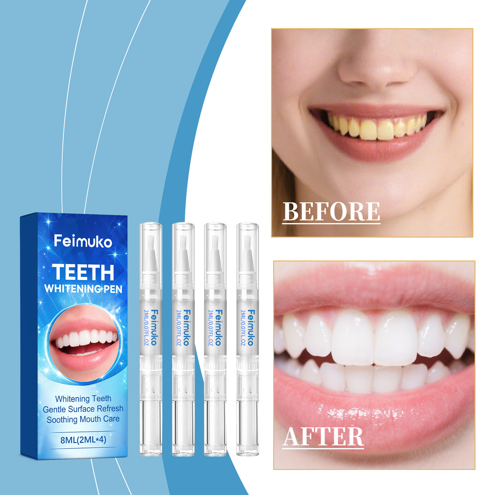 Feimuko 8ml Teeth Gel Pen Gent - đánh giá và giá Teeth Whitening Pen