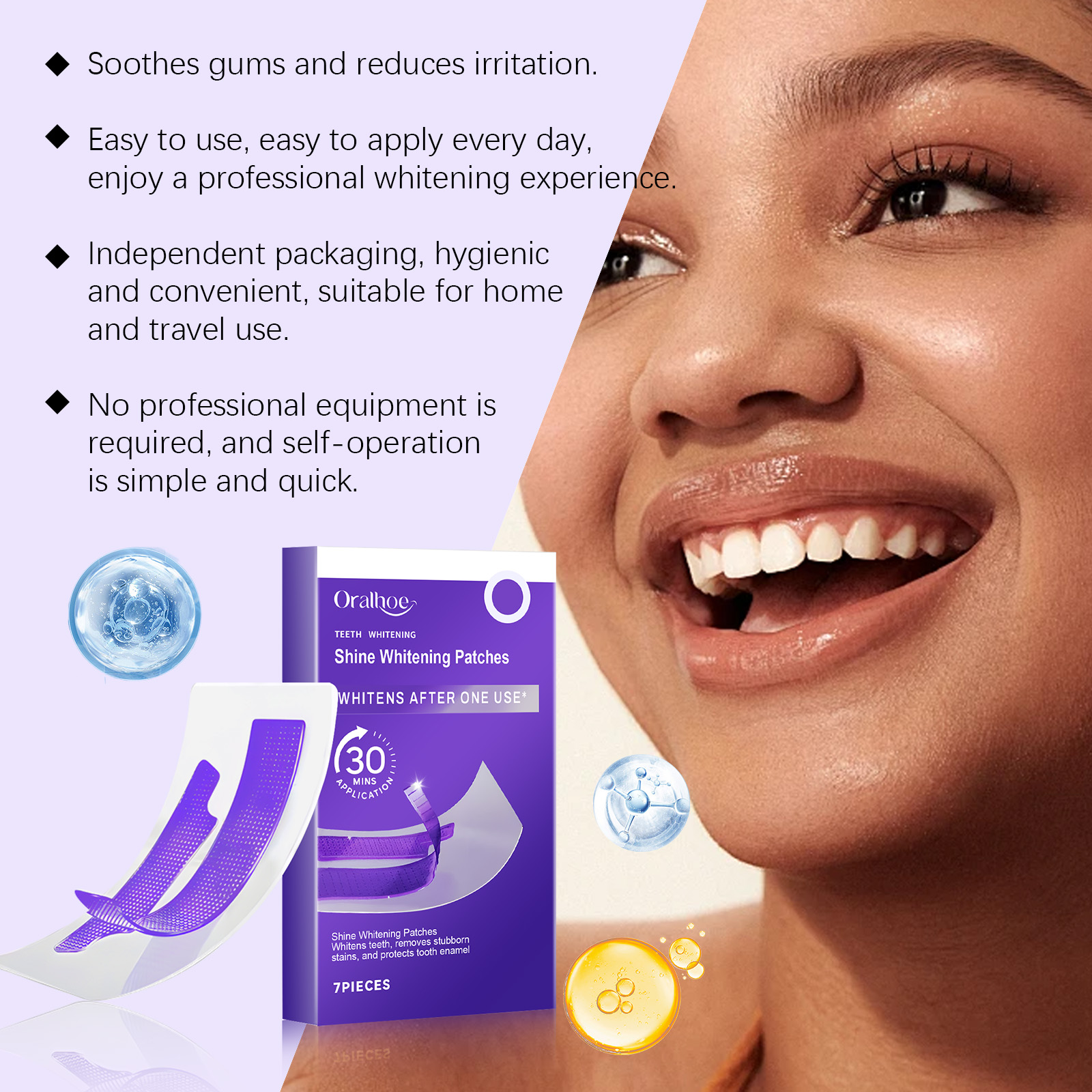 Purple Teeth Whitening Strips  - đánh giá và giá Teeth Whitening Strips Crest