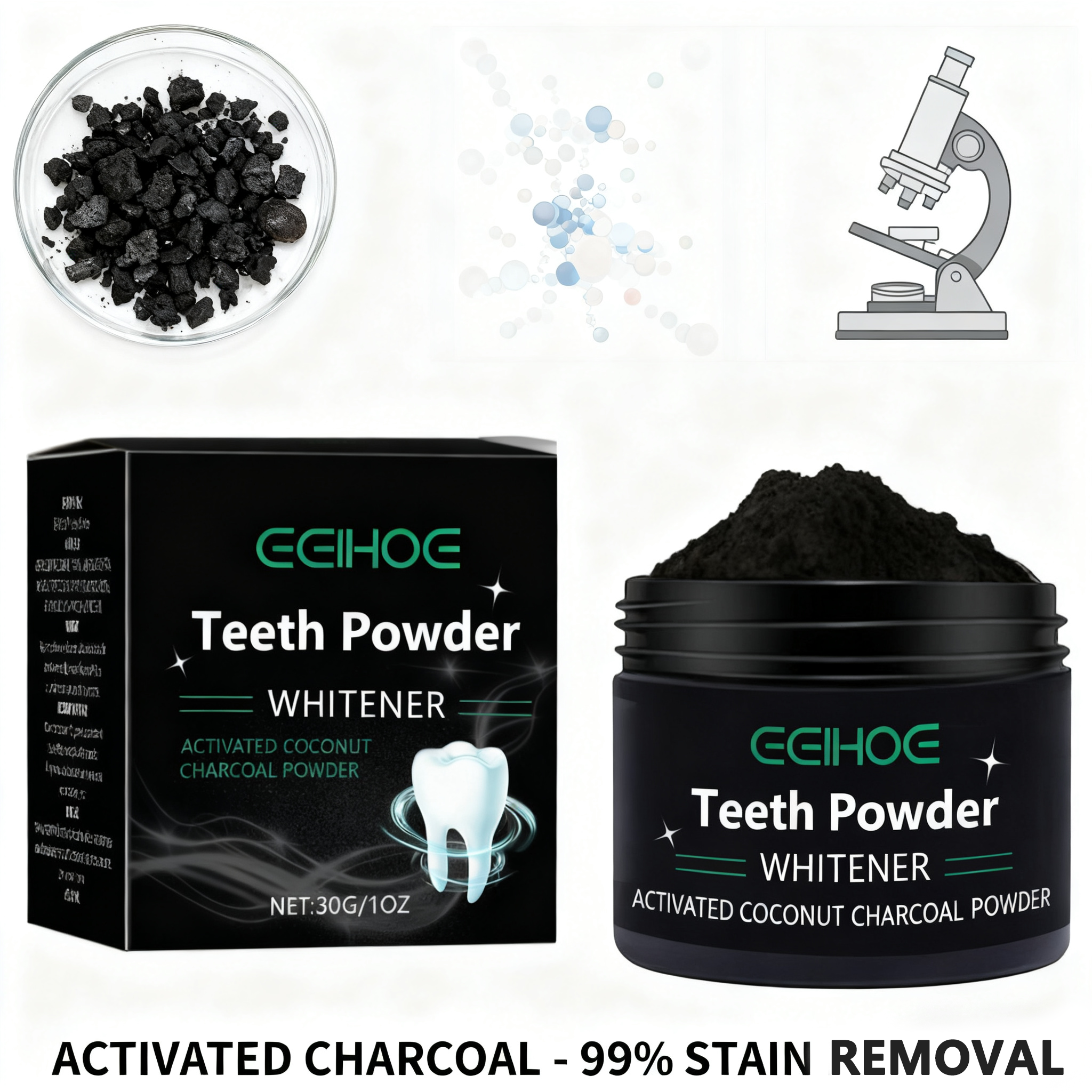 Natural Teeth Whitening Powder - đánh giá và giá Teeth Whitening Baking Soda