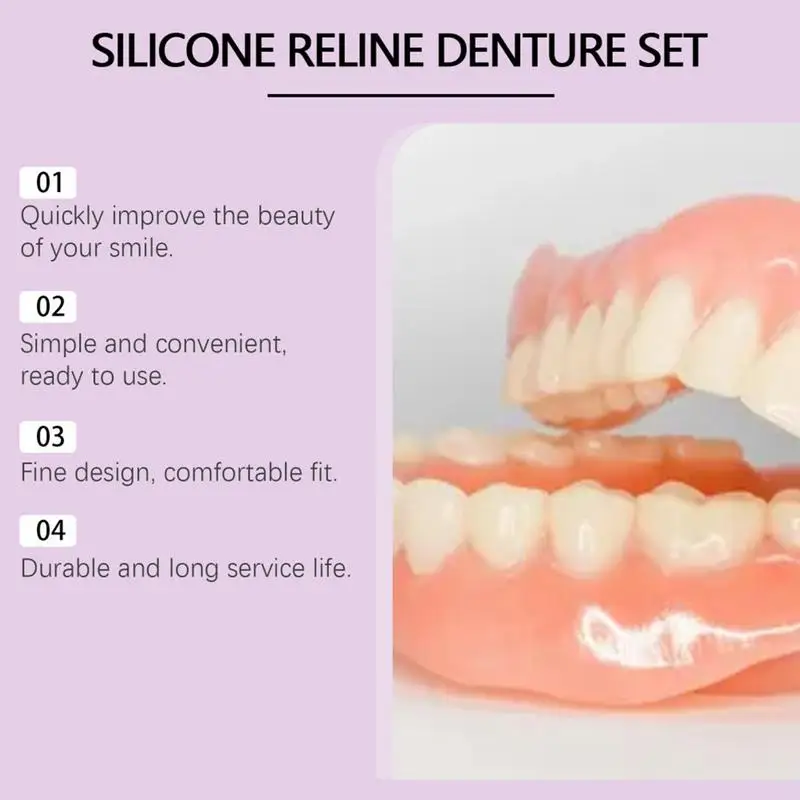 Silicone Denture Set Fit Tempo - đánh giá và giá Teeth Whitening With Braces