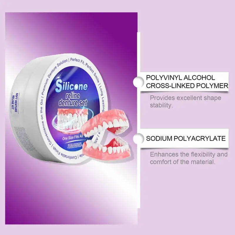Silicone Denture Set Fit Tempo - đánh giá và giá Teeth Whitening With Braces