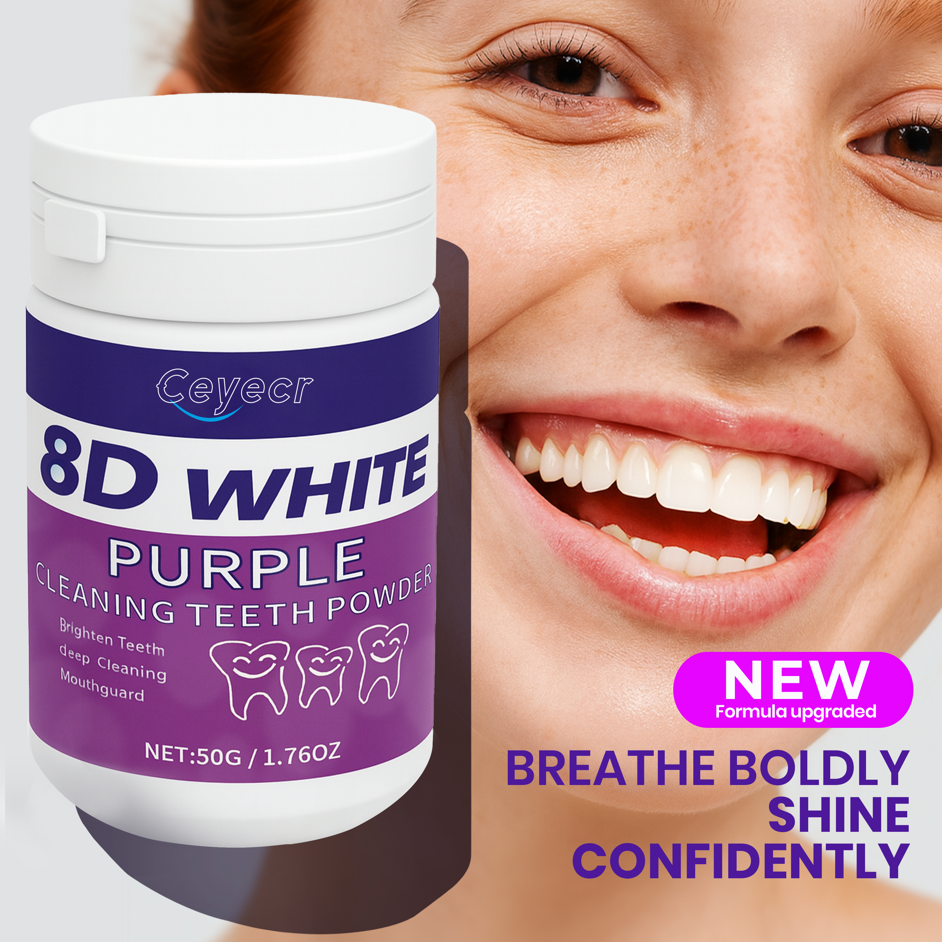 8D white Teeth Whitening Powde - đánh giá và giá Teeth Whitening Results
