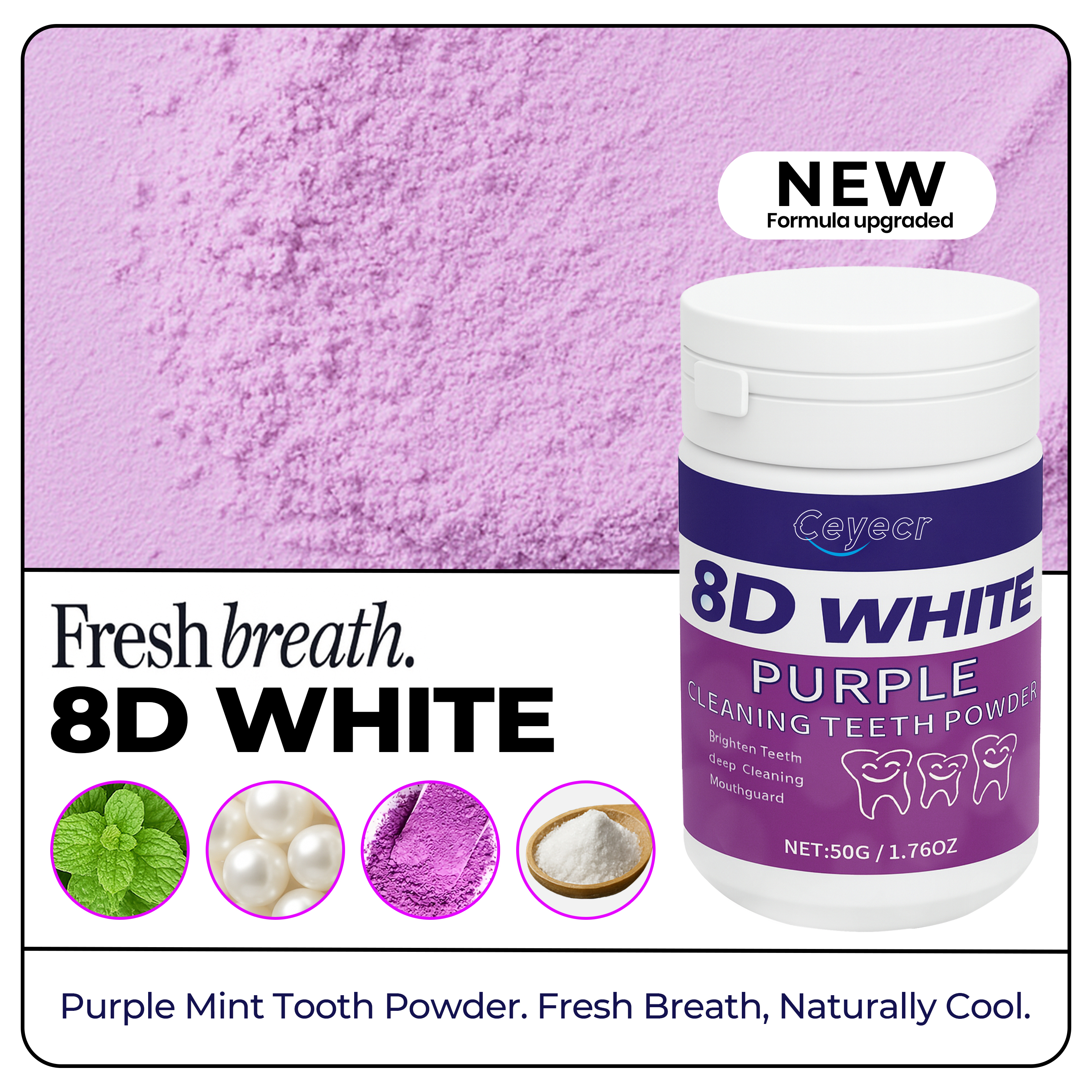 8D white Teeth Whitening Powde - đánh giá và giá Teeth Whitening Results