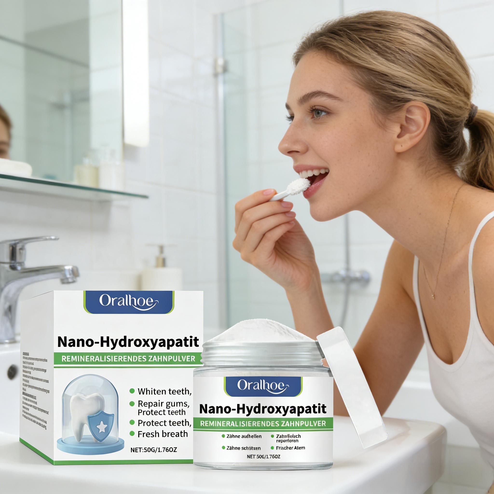Oralhoe Whitening Tooth Powder - đánh giá và giá Teeth Whitening Results