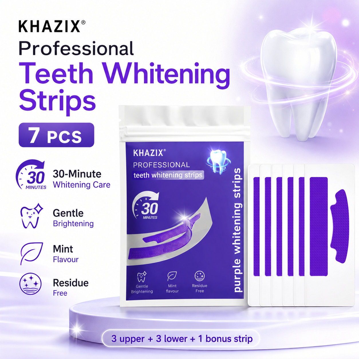 7PCS Teeth Whitening Strips fo - đánh giá và giá Teeth Whitening Strips Crest