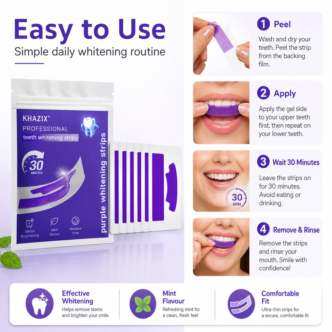 7PCS Teeth Whitening Strips fo - đánh giá và giá Teeth Whitening Strips Crest