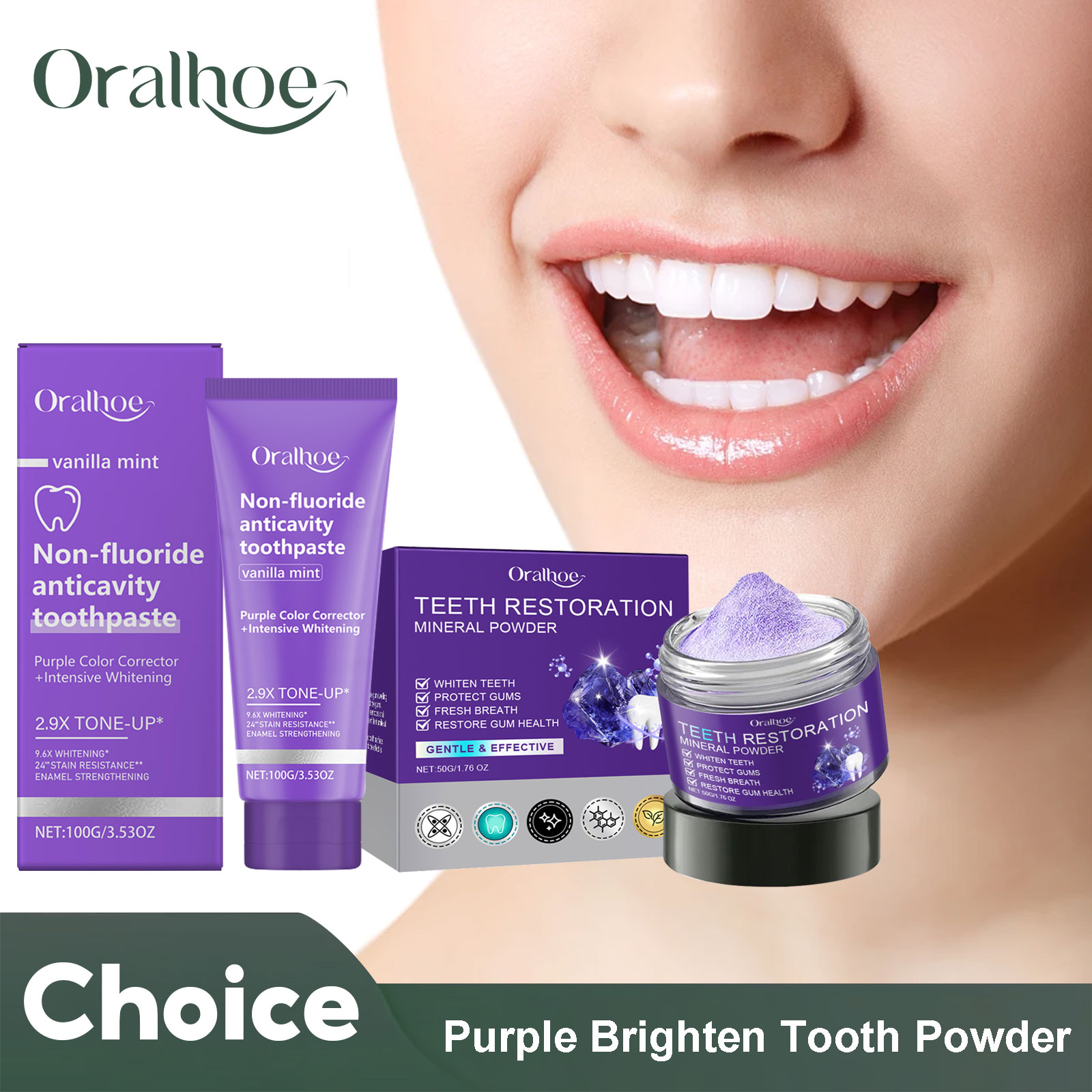 Teeth Restoration Mineral Powd - đánh giá và giá Teeth Whitening Results