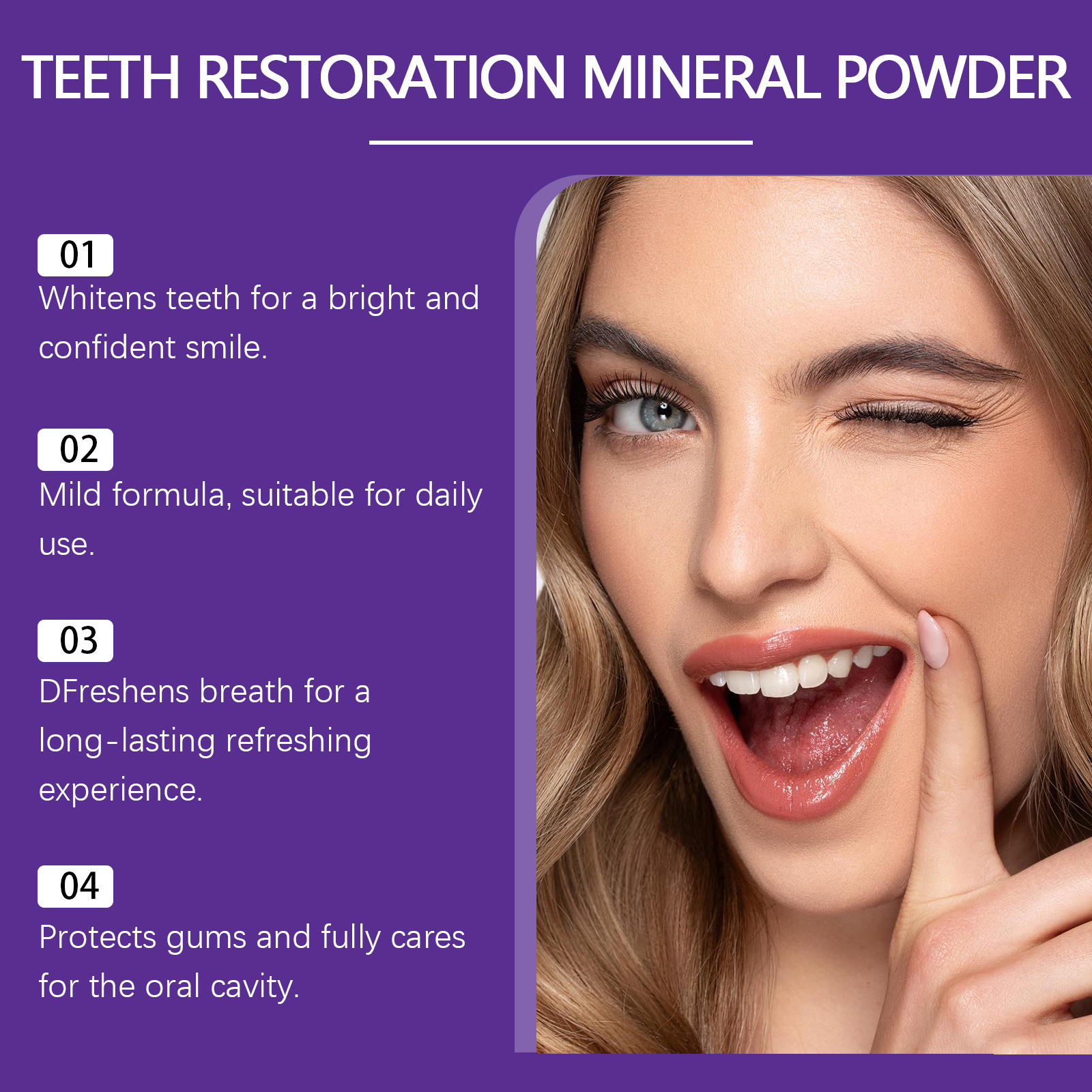 Teeth Restoration Mineral Powd - đánh giá và giá Teeth Whitening Results