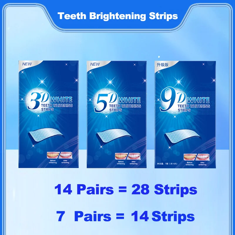 3D/5D/9D Teeth Whitening Strip - đánh giá và giá Teeth Whitening Strips Crest