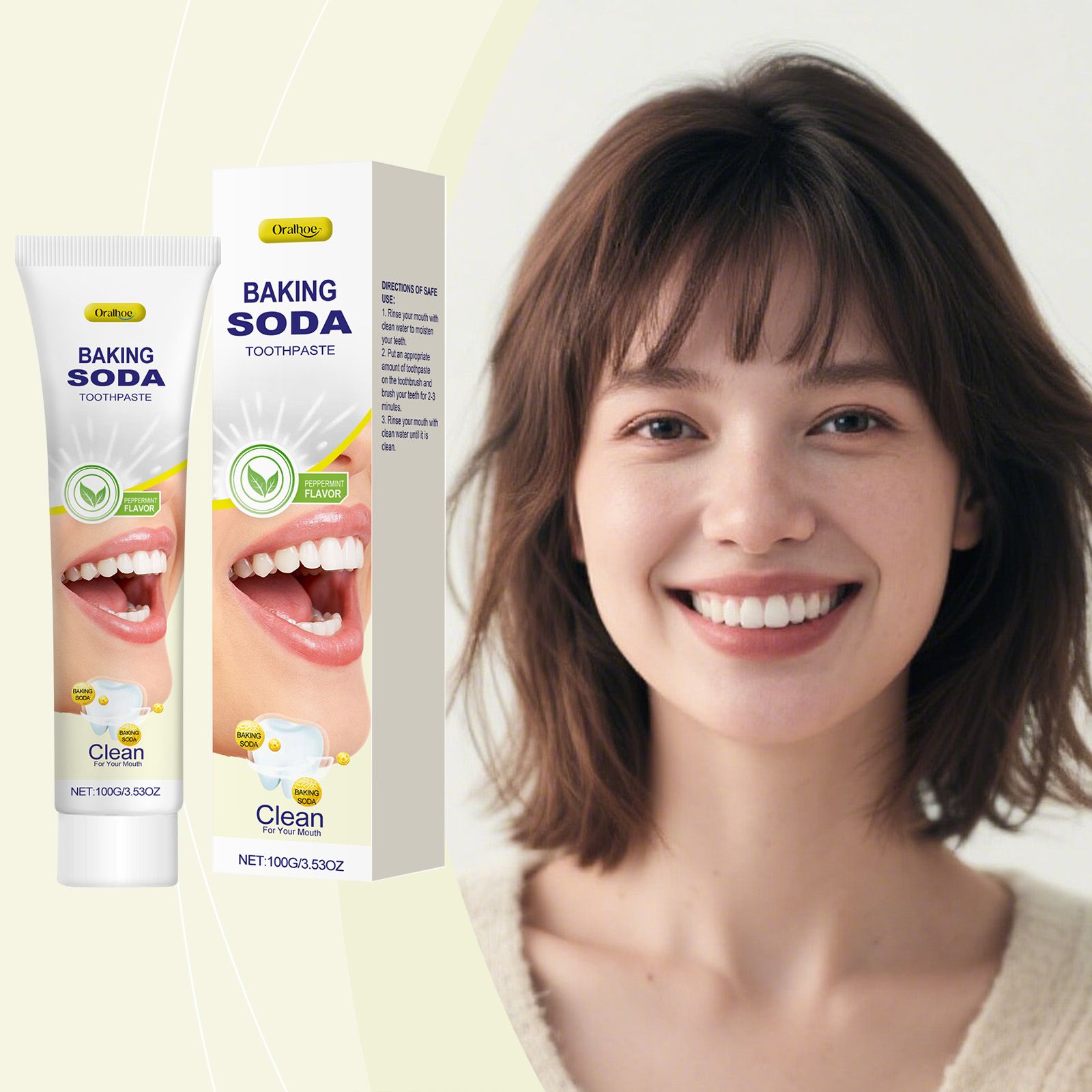 Baking Soda Toothpaste Deep Cl - đánh giá và giá Teeth Whitening Baking Soda