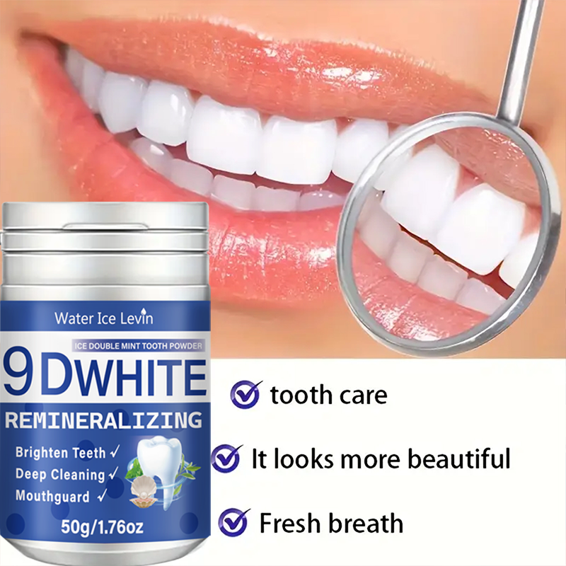9D White Remineralizing Tooth  - đánh giá và giá Teeth Whitening Baking Soda