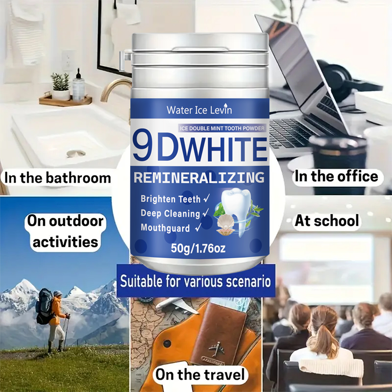 9D White Remineralizing Tooth  - đánh giá và giá Teeth Whitening Baking Soda