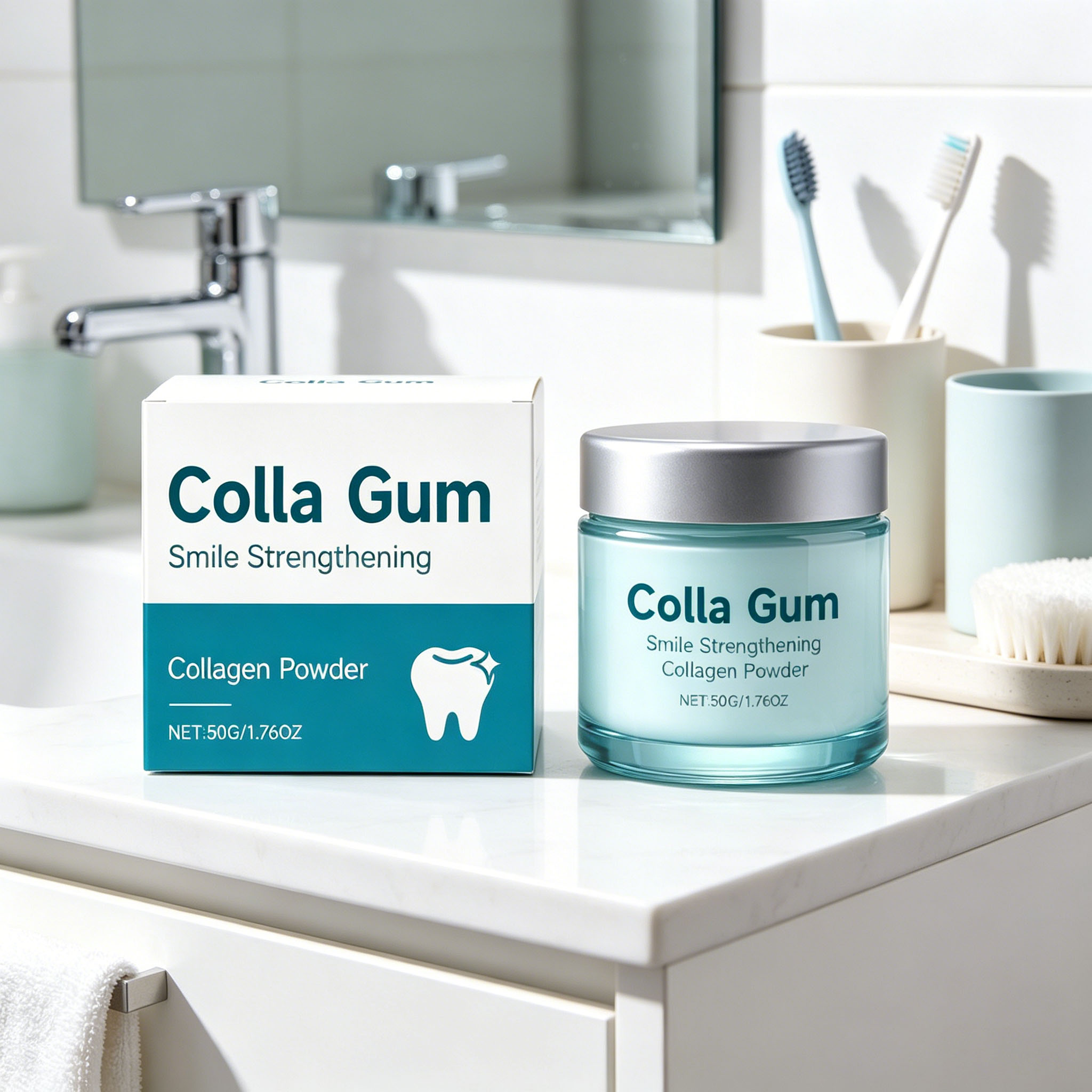 Collagen Whitening Tooth Powde - đánh giá và giá Teeth Whitening Results