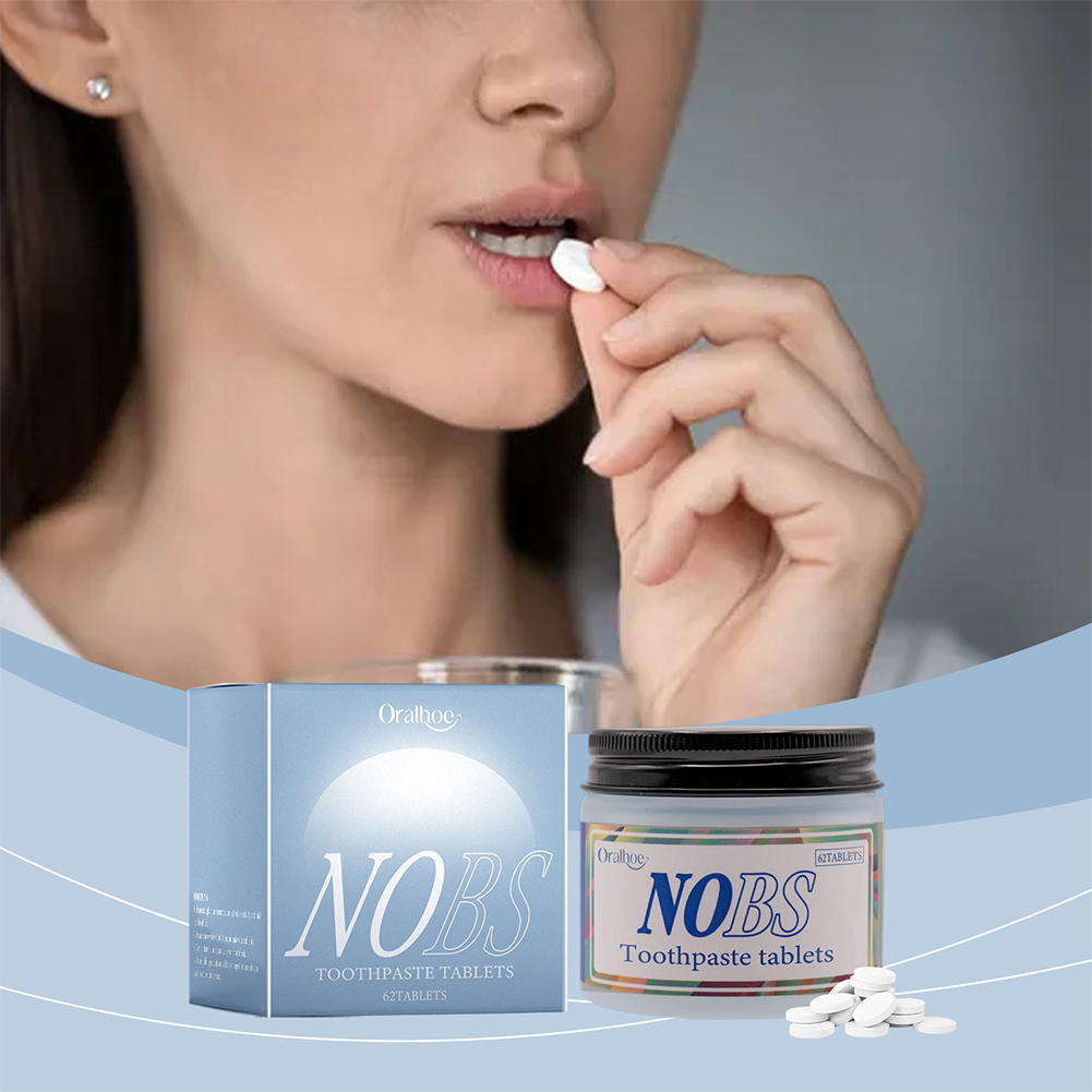NOBS Toothpaste Tablets - Nano - đánh giá và giá Teeth Whitening Baking Soda