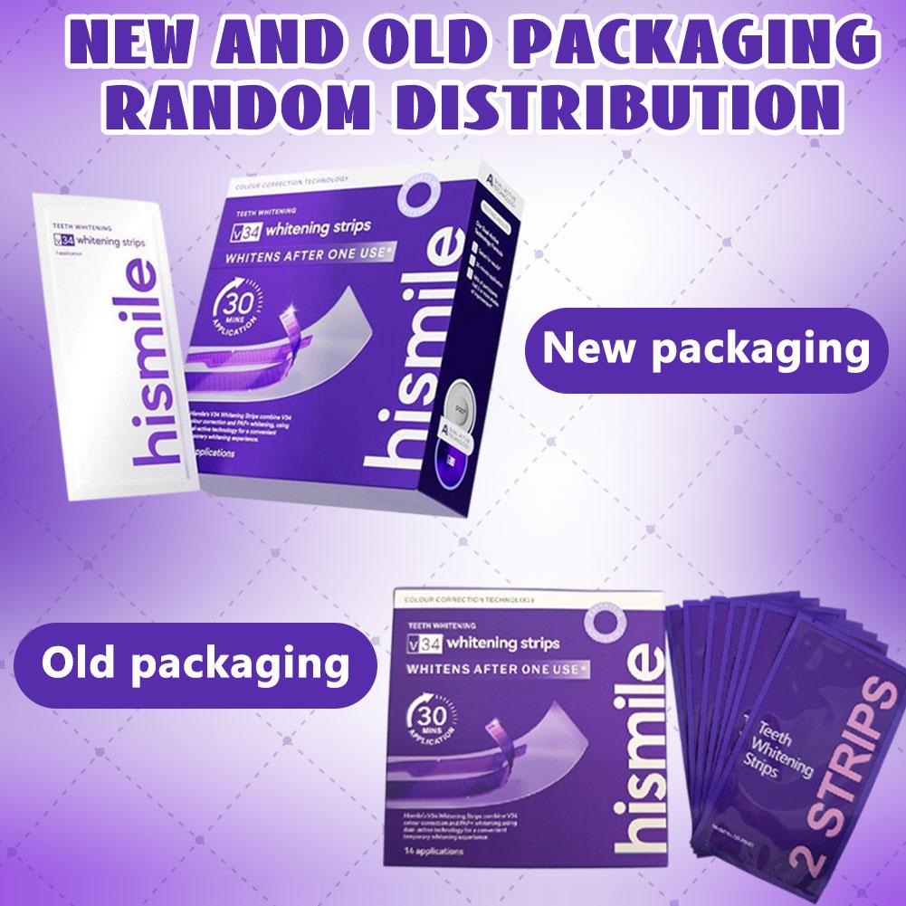 Hismile V34 Dental Whitening C - đánh giá và giá Teeth Whitening Strips Crest