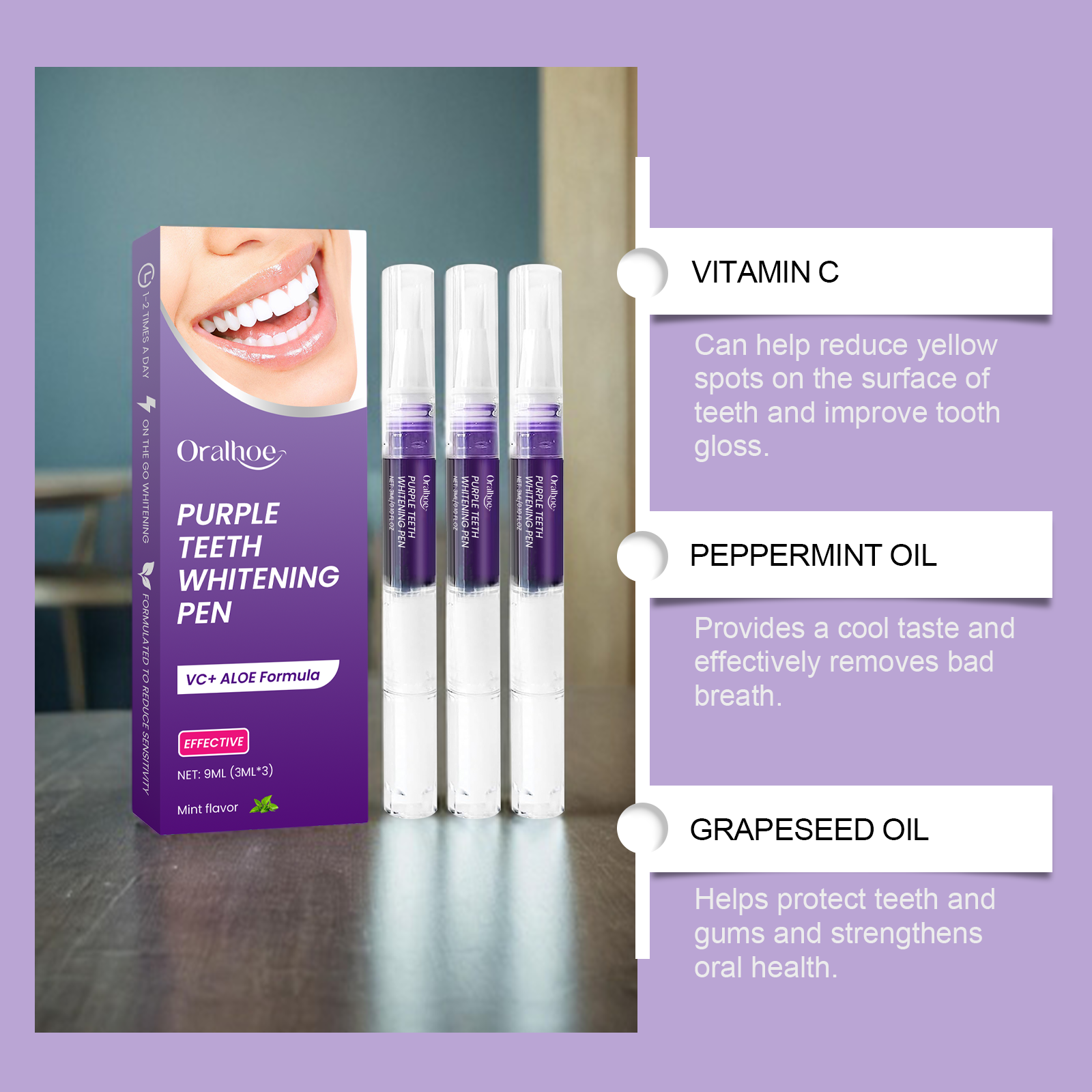 Purple Teeth Whitening Pen - D - đánh giá và giá Teeth Whitening Pen