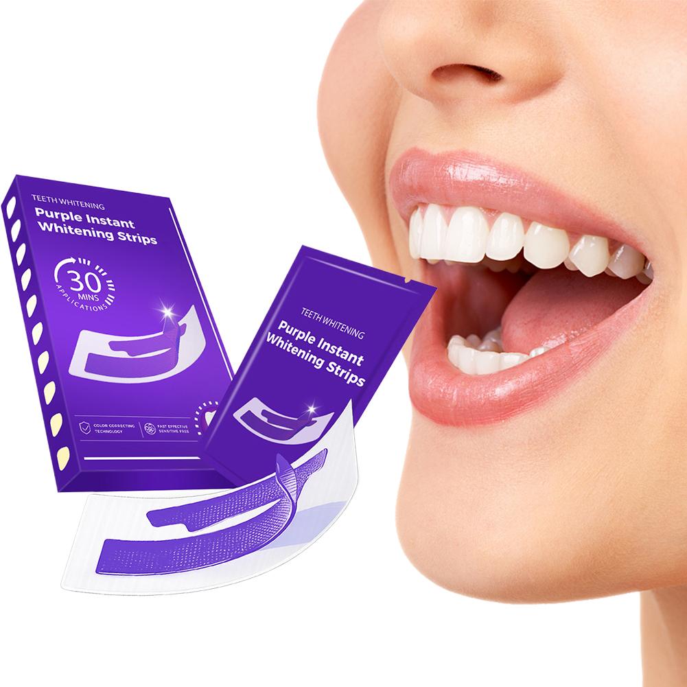 42Pairs Purple Teeth Whitening - đánh giá và giá Teeth Whitening Strips Crest