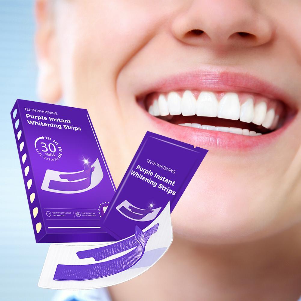 42Pairs Purple Teeth Whitening - đánh giá và giá Teeth Whitening Strips Crest
