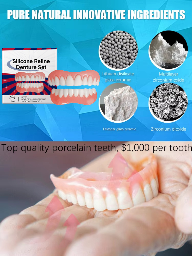False Teeth Silicone Upper Low - đánh giá và giá Teeth Whitening With Braces