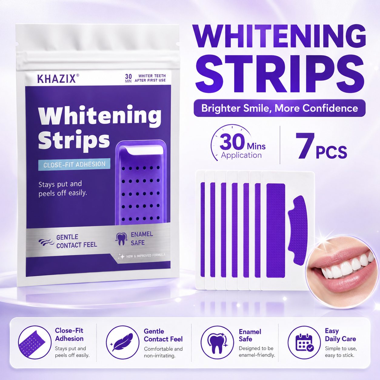 7PCS Teeth Whitening Strips fo - đánh giá và giá Teeth Whitening Strips Crest