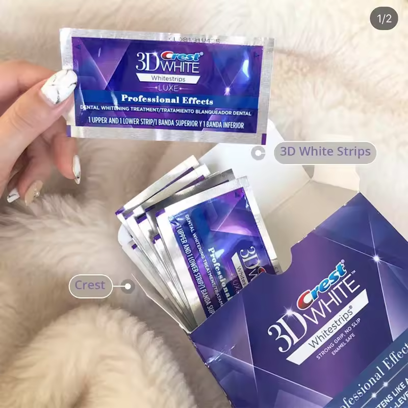 Crest 3D White Strips Teeth Wh - đánh giá và giá Teeth Whitening Effects