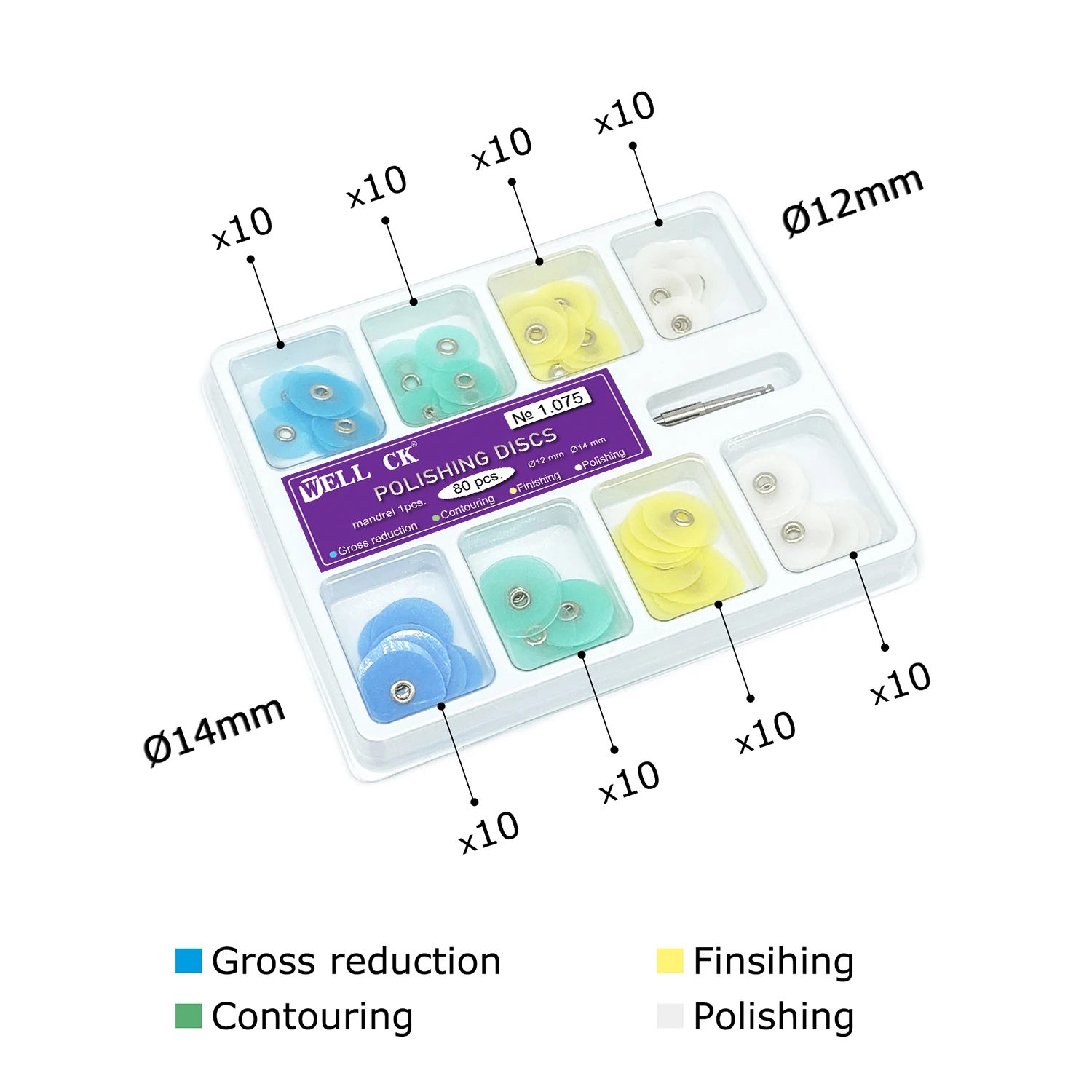 WELLCK Dental Polishing Discs  - đánh giá và giá Teeth Whitening Kit Professional