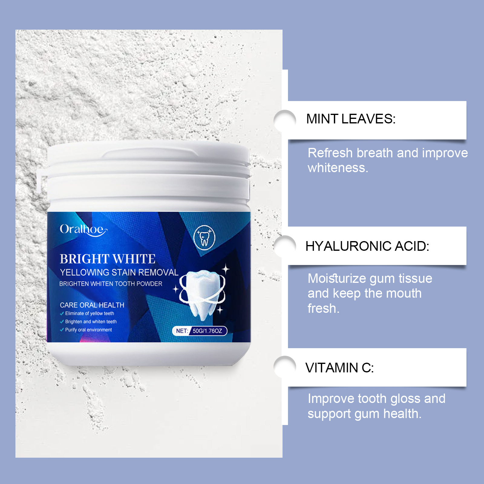 Teeth Whitening Powder Bleachi - đánh giá và giá Teeth Whitening Baking Soda