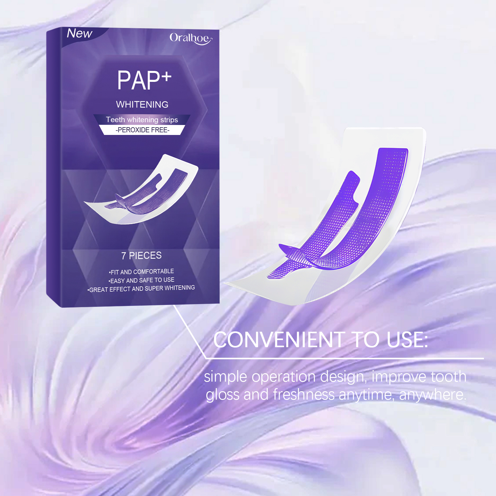 Purple Teeth Whitening Strips  - đánh giá và giá Teeth Whitening Strips Crest