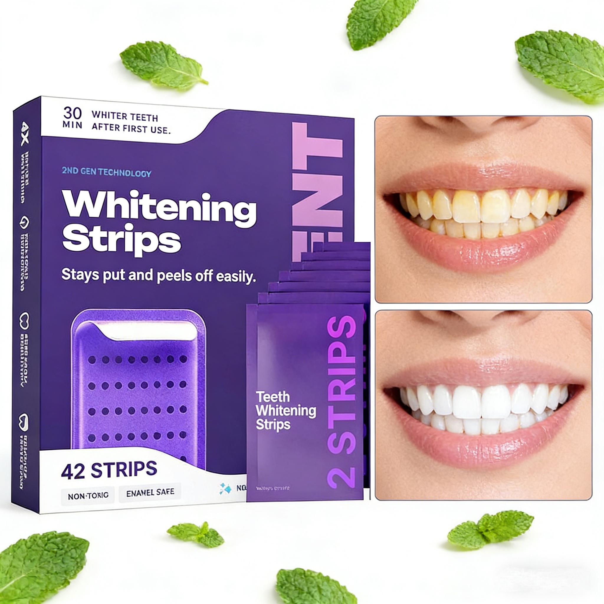 Purple Formula Teeth Whitening - đánh giá và giá Teeth Whitening Strips Crest